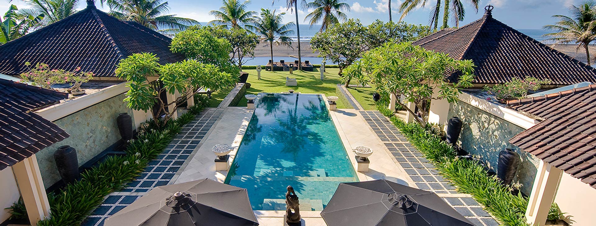 Villa Ylang Ylang - Pool to beach view