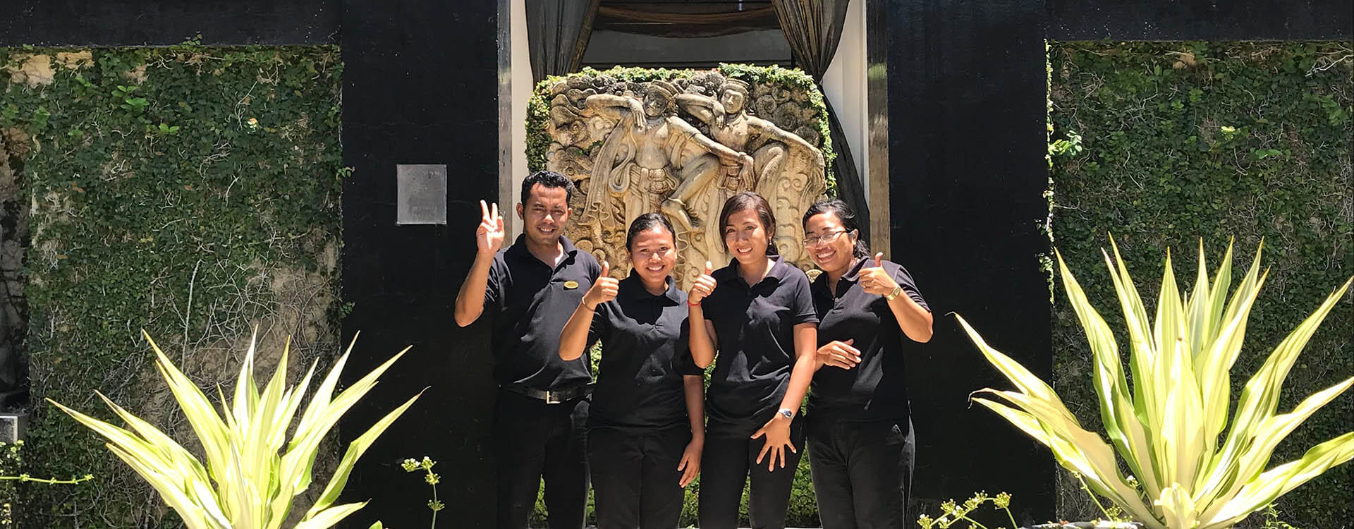 The Ylang Ylang - in-villa team