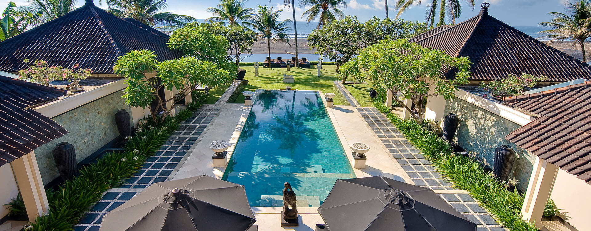 Villa Ylang Ylang - Pool to beach view